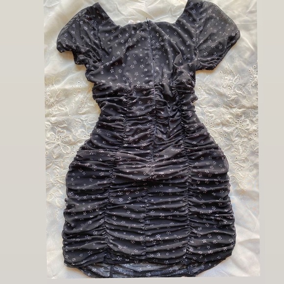 Pacsun Black Floral Dress - Picture 3 of 4